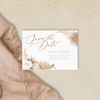 Rustic Botanical Save the Date