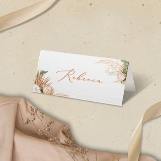 Rustic Botanical Place Card