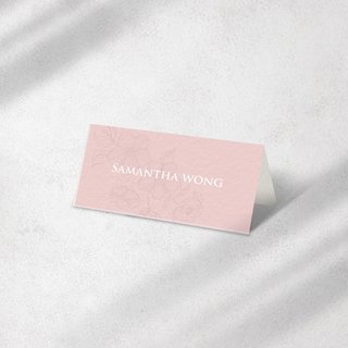 Dusty Pink Orchid Place Card