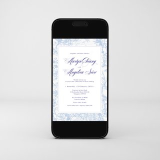 Chinoiserie Peacock 2.0 Animated E-Invite