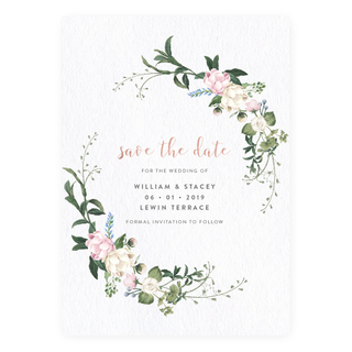 Petite Pastels - Save the Date with Rose Gold Foil