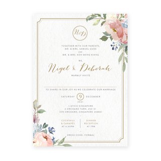 Dreamy Pastels Wedding Invitation